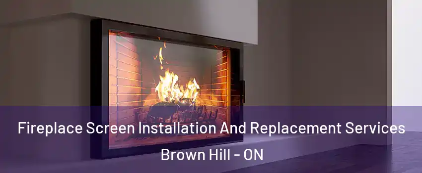 Fireplace Screen Installation And Replacement Services Brown Hill - ON