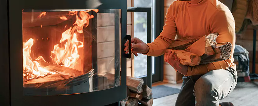 Residential Fireplace Ceramic Glass Installation in East Gwillimbury, ON