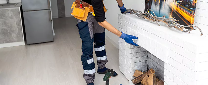 Outdoor Fireplace Restoration in East Gwillimbury, Ontario