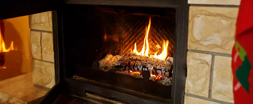 Commercial Prefabricated Fireplace Replacement in Franklin, Ontario