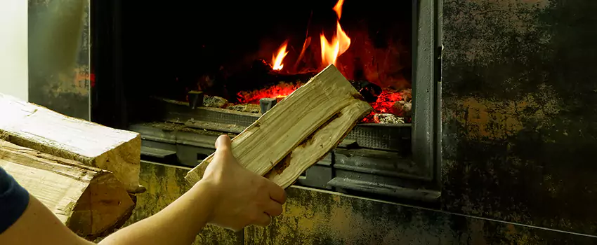 Wood Stove Heat Resistant Wall Repair in East Gwillimbury, Ontario