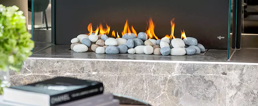 Double-Height Fireplace Design Refurbishment in East Gwillimbury, Ontario